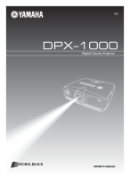 Yamaha DPX-1000 - Owners Manual 
